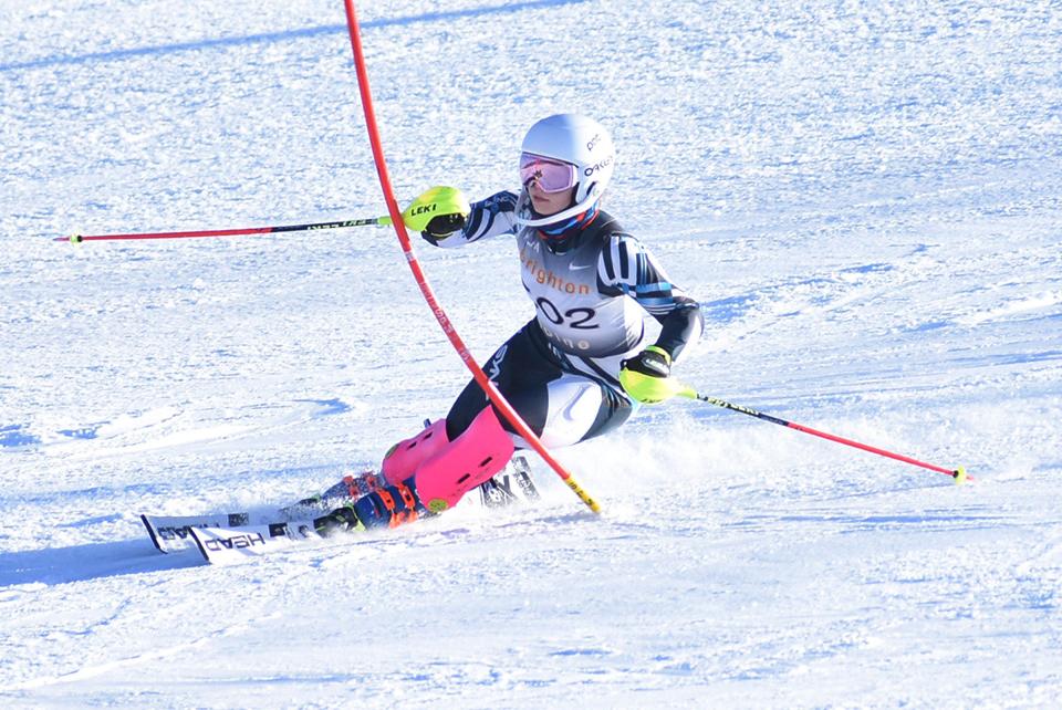 Isabella Militello won slalom and giant slalom, leading Brighton to the KLAA ski championship Friday, Feb. 17, 2023 at Mt. Brighton.