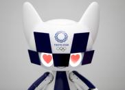 Toyota Motor Corp. demonstrates Tokyo 2020 mascot robot Miraitowa which will be used to support the Tokyo 2020 Olympic and Paralympic Games, during a press preview in Tokyo