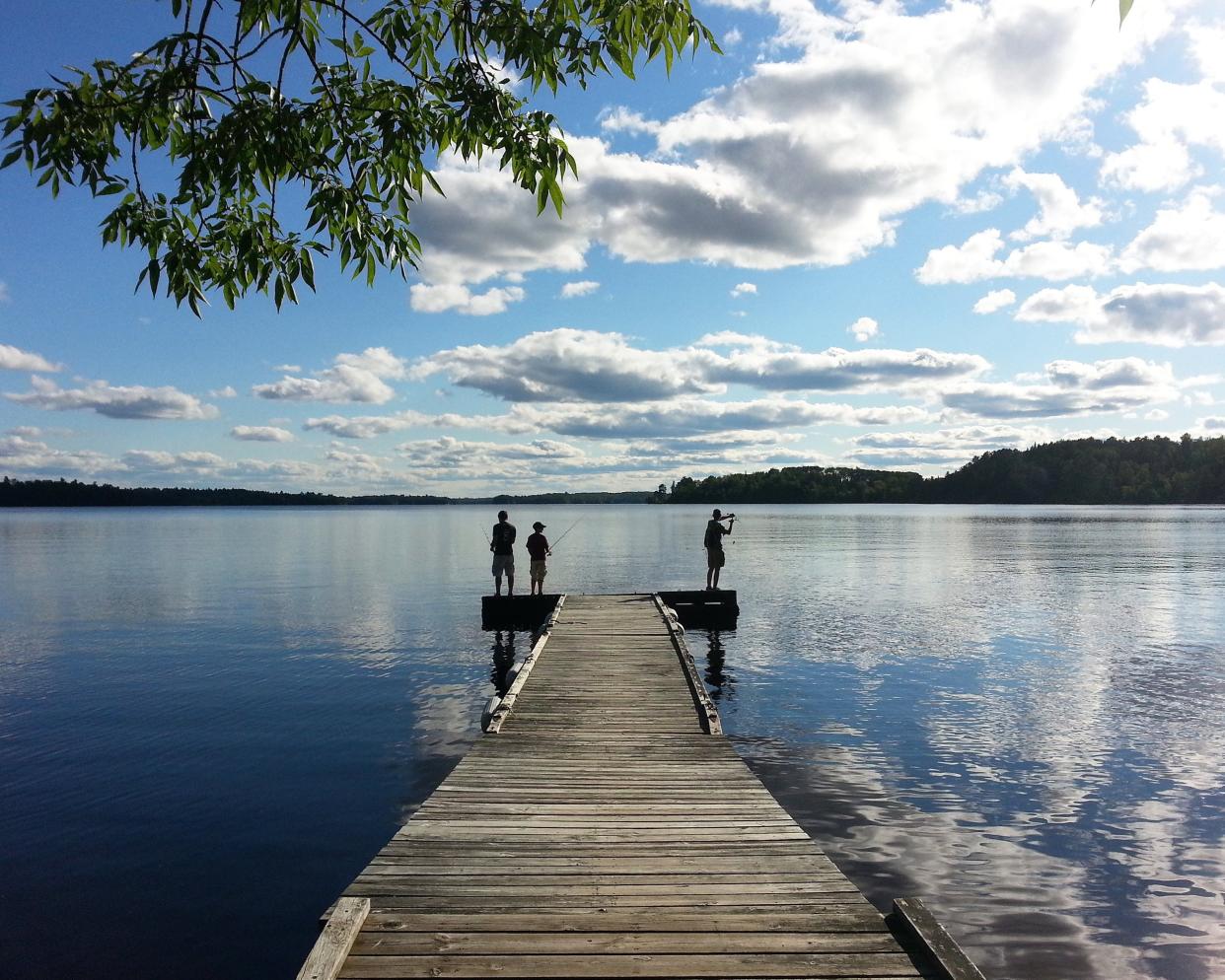 fishing dock in Ely, Minnesota