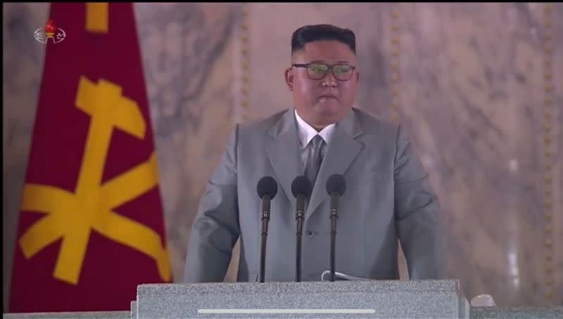 金正恩過去現身畫面。（圖／翻攝自朝鮮中央電視台）