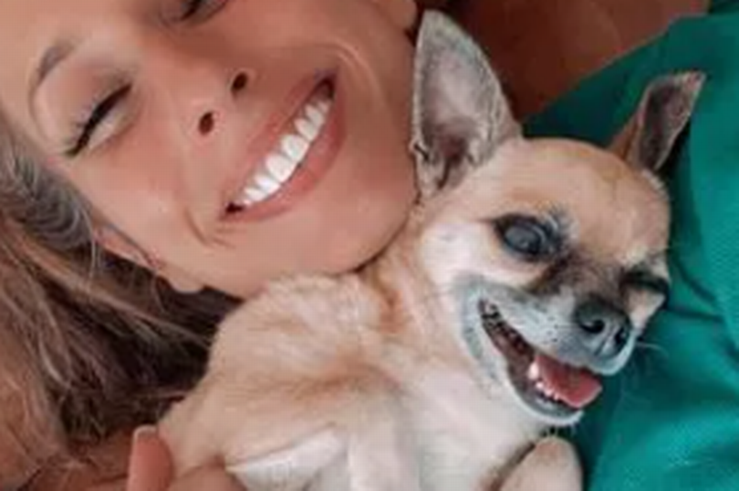 Stacey with her late dog Theo -Credit:Staceysolomon/Instagram