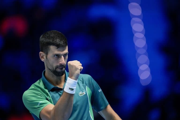 Novak Djokovic ganó cuatro partido y perdió uno en su camino al título en el ATP Finals