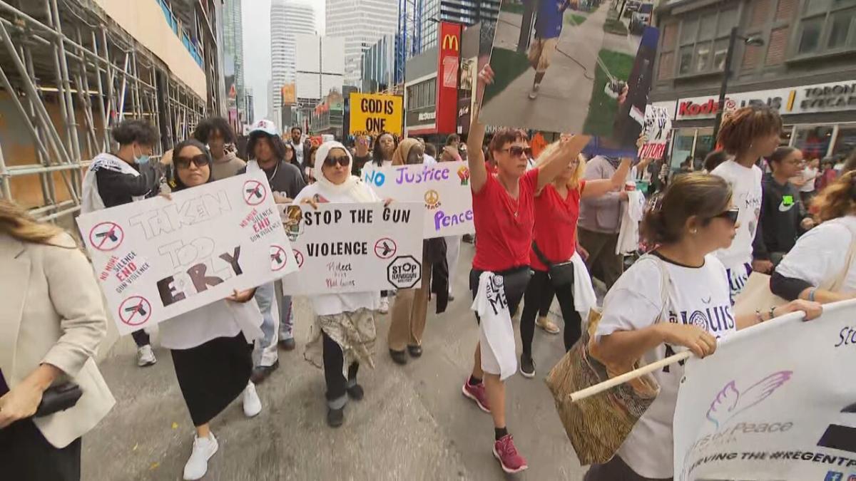 March in Toronto calls for end to gun violence, honours victims