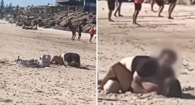 Naked Public Beach Vedeo - Man films couple's X-rated display on busy beach â€“ but who's in the wrong?