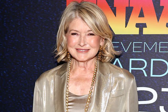 <p>Jamie McCarthy/Footwear News via Getty</p> Martha Stewart attends the 2023 Footwear News Achievement Awards at Cipriani South Street on November 29, 2023 in New York City.