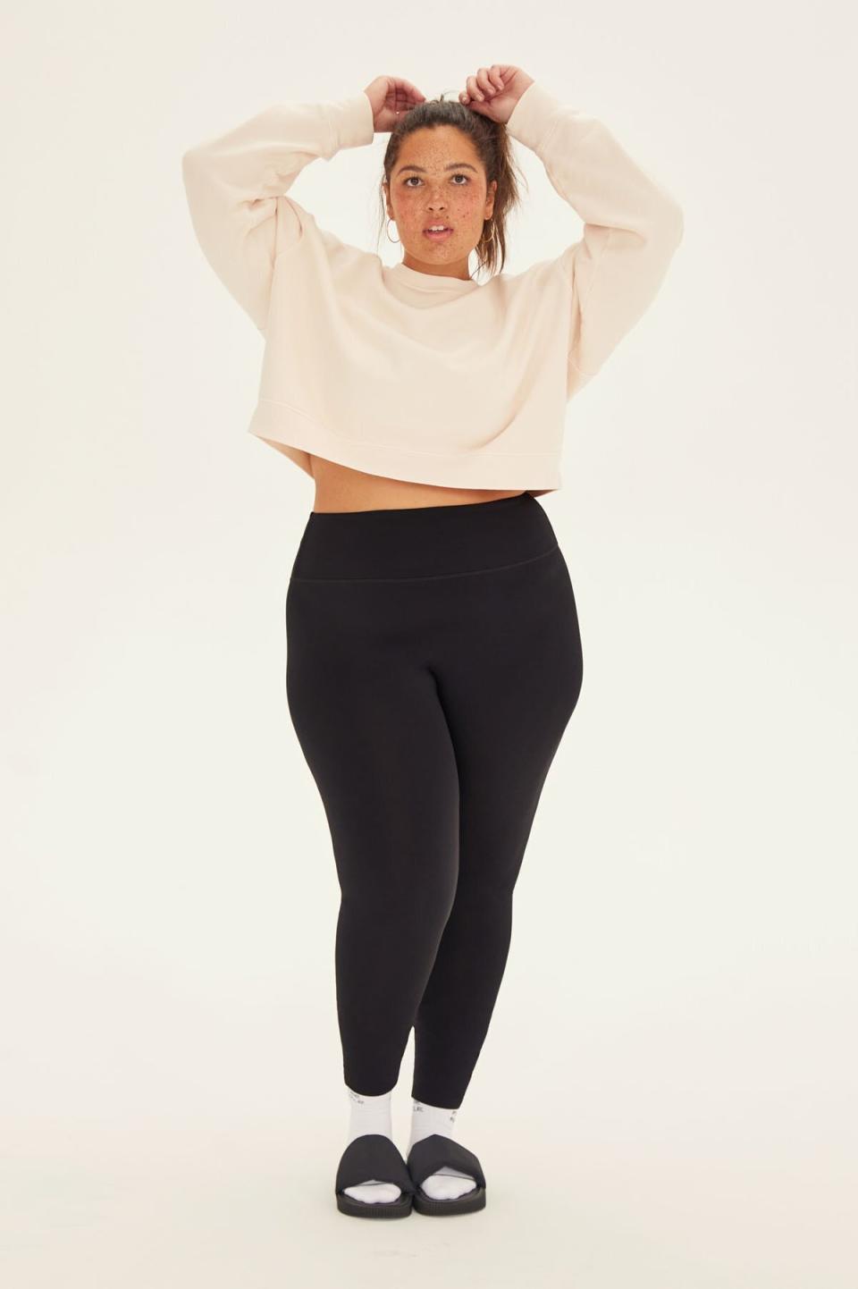 These leggings feature a high rise, matte sheen, minimal seams and come in two different inseam sizes. <a href="https://fave.co/2IxAeTy" target="_blank" rel="noopener noreferrer">Originally $78, get it now for 30% off at Girlfriend Collective</a>.