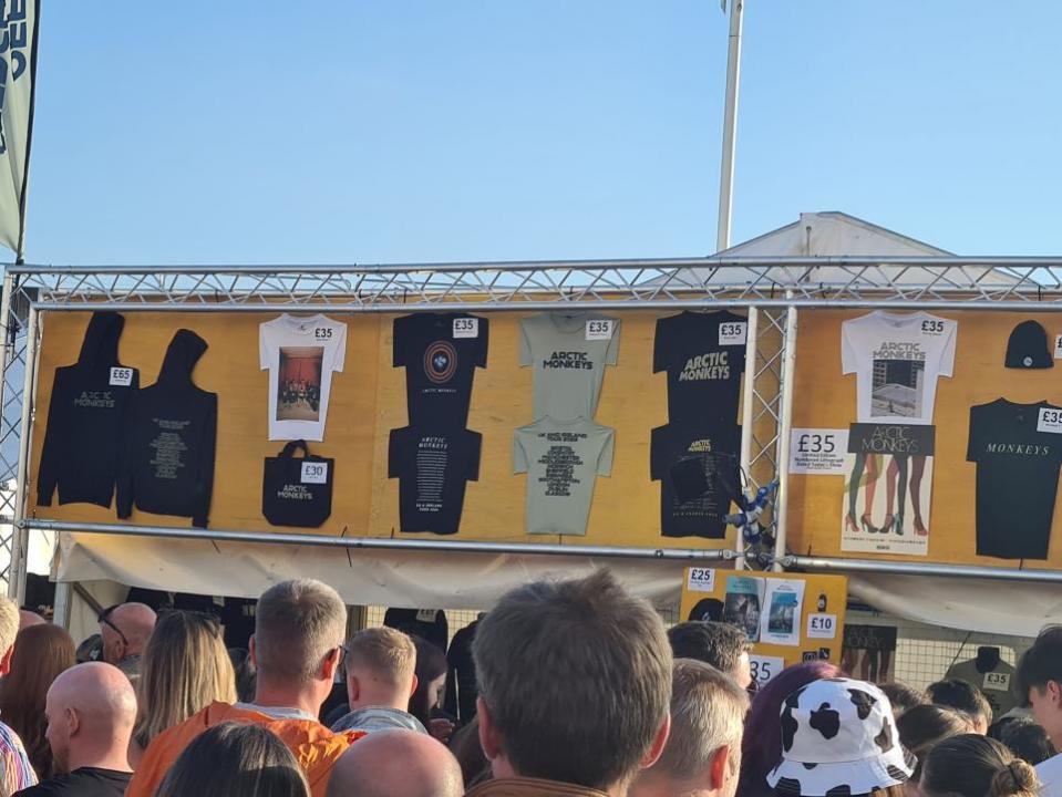 The Northern Echo: Price of merch at the Arctic Monkeys gig.