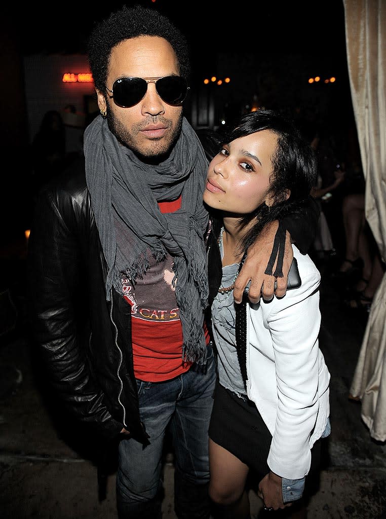 Kravitz Lenny Zoe Party