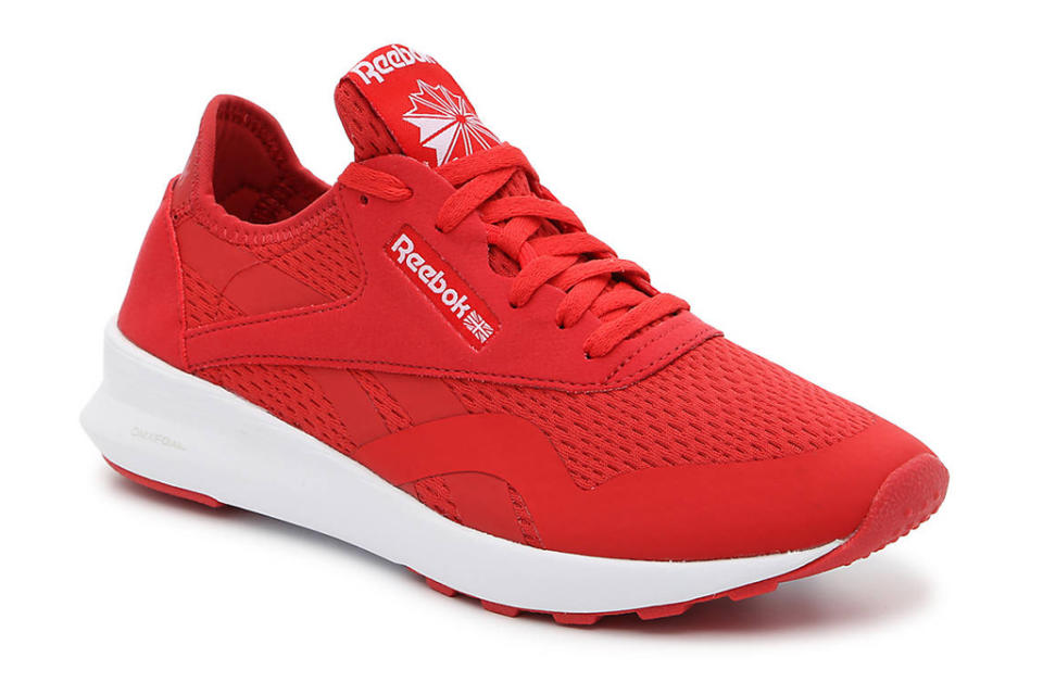 reebok, red sneakers