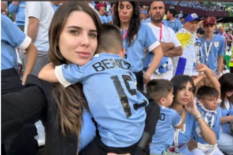 Mina Bonino, durante el partido debut de Uruguay en la Copa del Mundo de Qatar