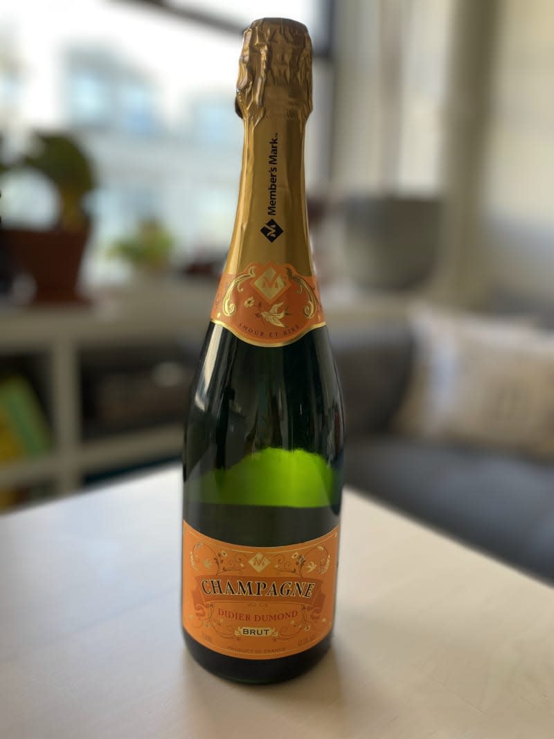 Sam's Club champagne in a bottle