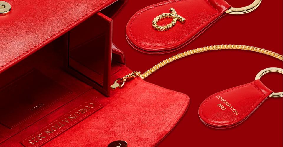 One of late Queen Elizabeth II’s go-to leather goods brands, Launer, has released a limited-edition collection to mark the occasion. Each of the seven items comes in a shade inspired by King Charles’ racing colors.