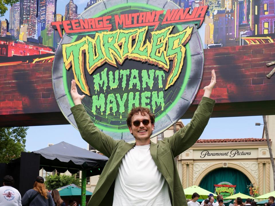 Jeff Rowe attends the LA Family Day Screening of Paramount Pictures' "Teenage Mutant Ninja Turtles: Mutant Mayhem" at Paramount Pictures Studios on July 29, 2023