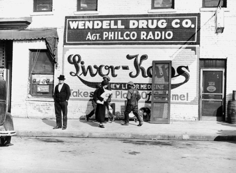 Una escena de calle en Carolina del Norte en 1939. Esta foto de la Farm Security Administration (FSA) fue tomada en tiempos del New Deal de Franklin Roosevelt (Foto: SSPL / Getty Images).