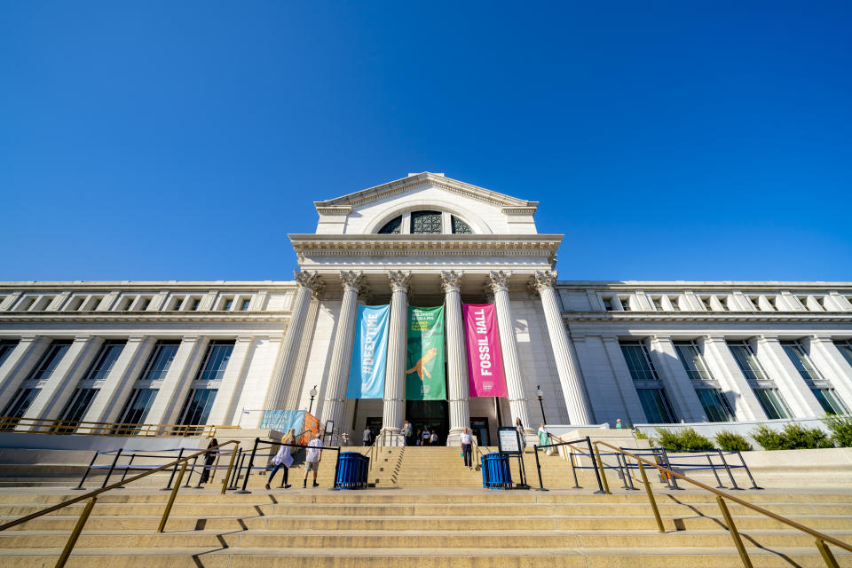 The facade of American Museum of Natural History with Go City. PHOTO: Getty Images