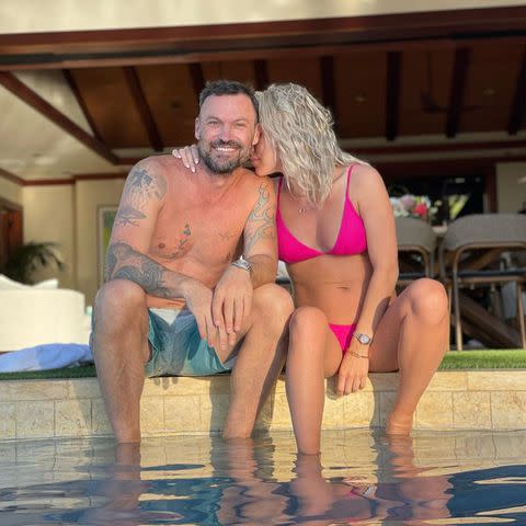 <p>Sharna Burgess/Instagram</p> Brian Austin Green and Sharna Burgess