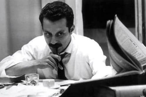 <span class="caption">Palestinian novelist and intellectual Ghassan Kanafani was assassinated by Mossad in 1972.</span> <span class="attribution"><a class="link " href="https://twitter.com/search?q=ghassan%20kanafani&src=typed_query&f=image" rel="nofollow noopener" target="_blank" data-ylk="slk:Twitter;elm:context_link;itc:0;sec:content-canvas">Twitter</a></span>