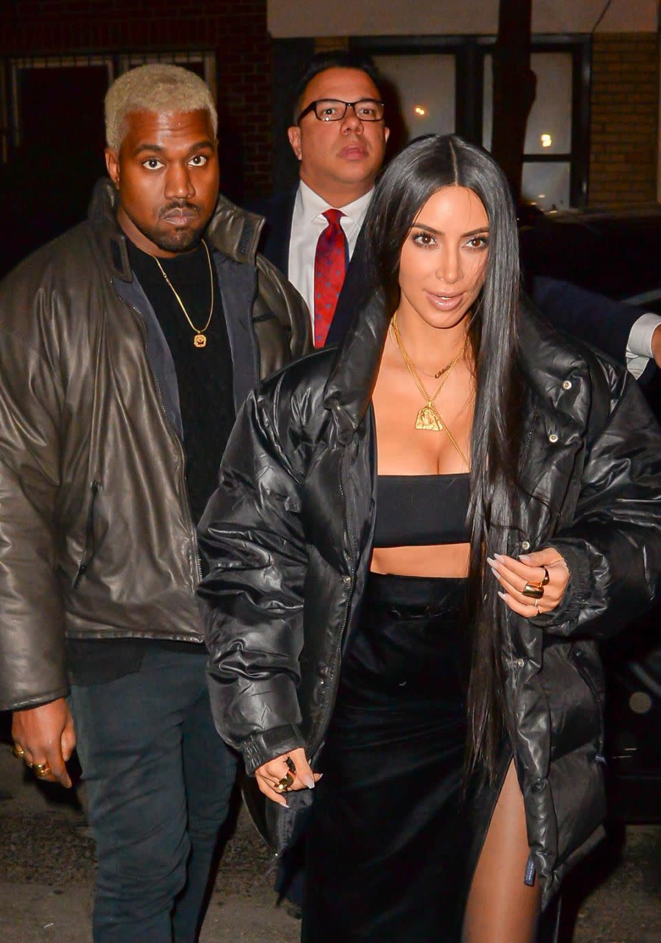 The only Kardashian sister who has confirmed she is expecting is Kim. She is expecting her third child with husband Kanye West via surrogate. The pair are here together in New York in February. Source: Getty