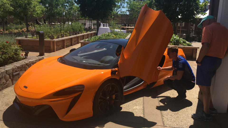 The McLaren Artura gets a moment to shine at the Carneros Resort and Spa. - Credit: Viju Mathew