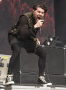 <p>Davey Havok of the band AFI performs on Day 2 of the 2017 Firefly Music Festival at The Woodlands on Friday, June 16, 2017, in Dover, Del. (Photo by Owen Sweeney/Invision/AP) </p>