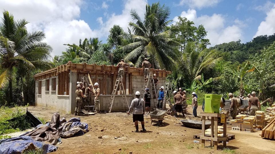 Navy Seabees engineers Micronesia