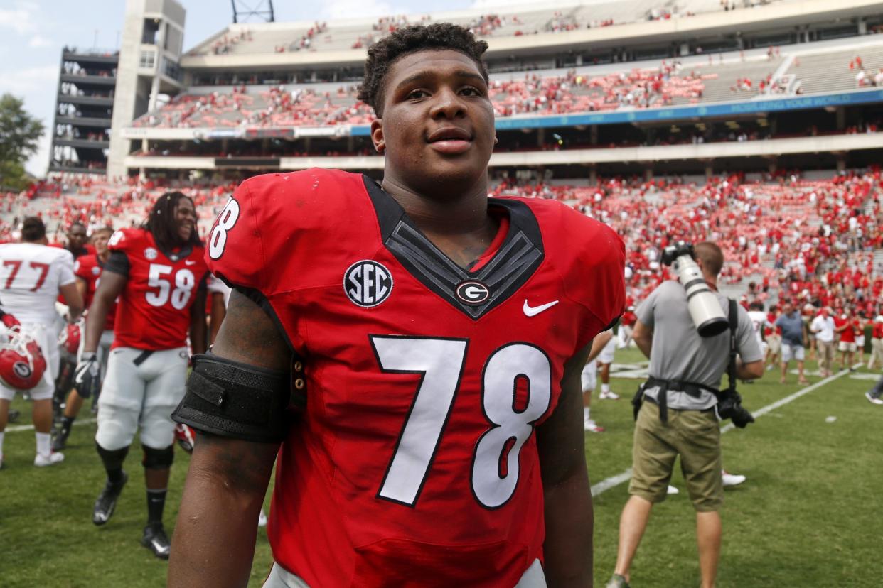 Trenton Thompson had 56 tackles, 9.5 tackles for loss and five sacks in 2016. (AP Photo/Brett Davis)