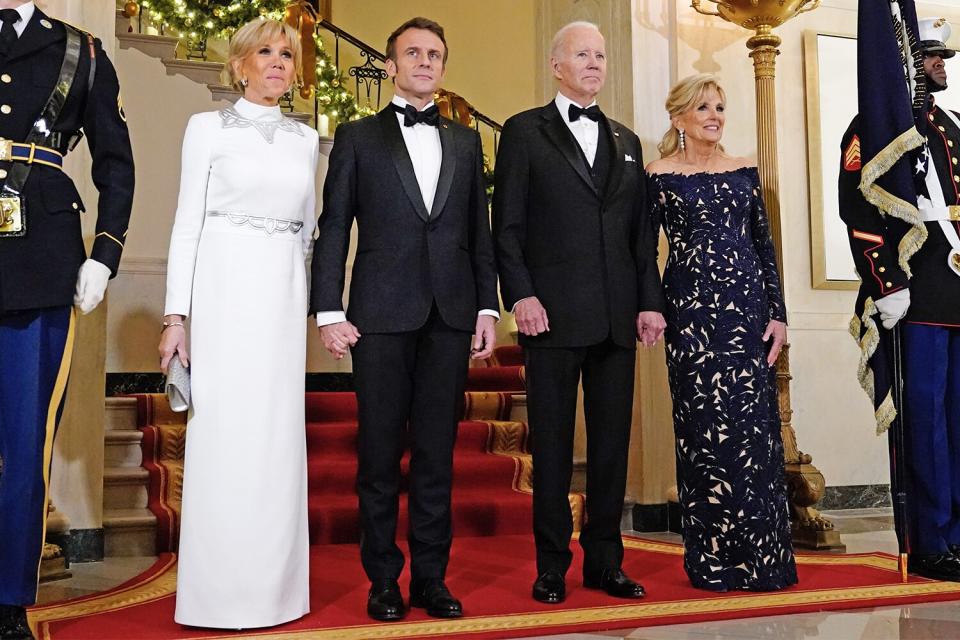 Joe And Jill Biden Welcome French President Emmanuel Macron And His