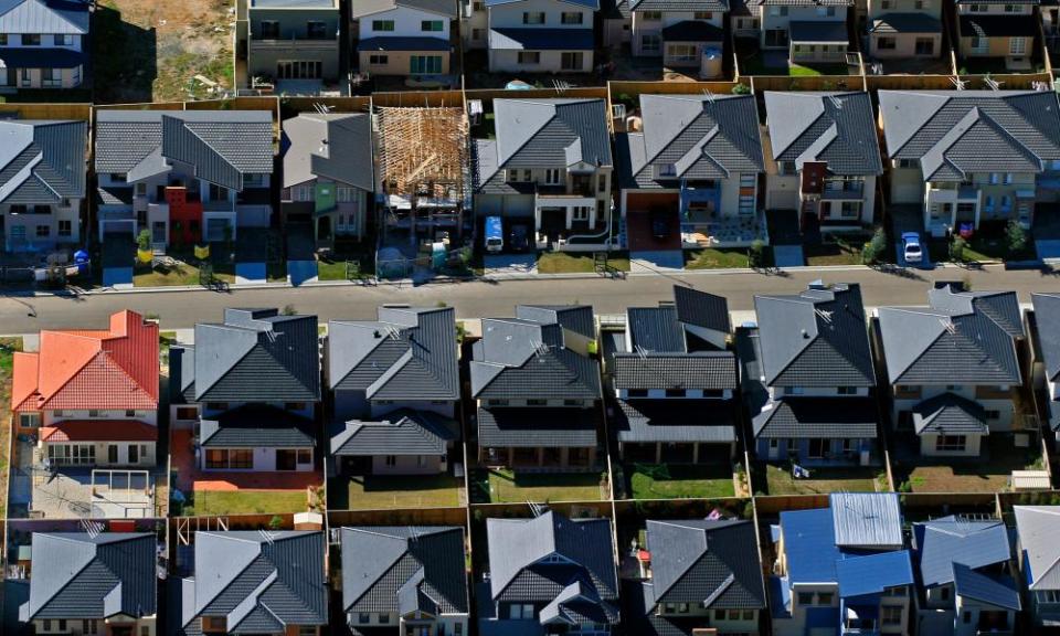 Urban sprawl in south-west Sydney