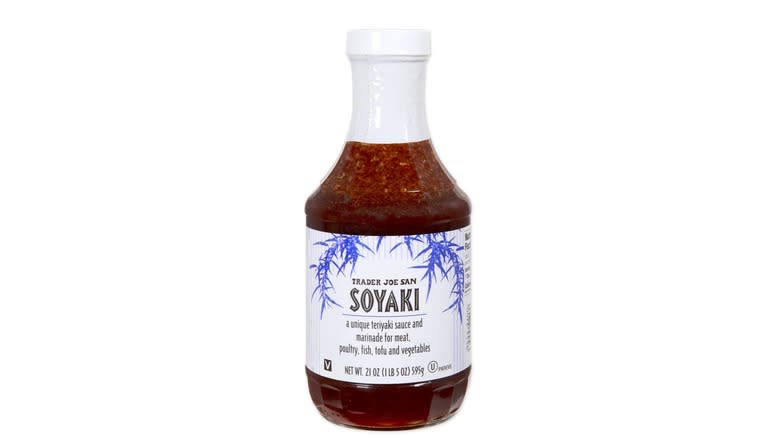 Bottle of Trader Joe's San Soyaki sauce