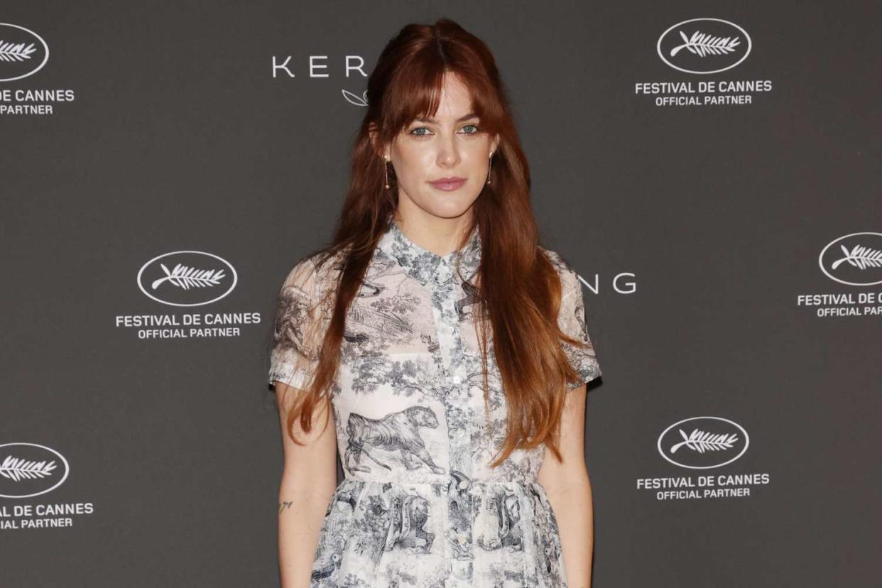 CANNES, FRANCE - MAY 20: Riley Keough attends Kering "Women In Motion" Talk during the 75th Cannes Film Festival 2022 at Majestic Barrière on May 20, 2022 in Cannes, France. (Photo by Vittorio Zunino Celotto/Getty Images for Kering)