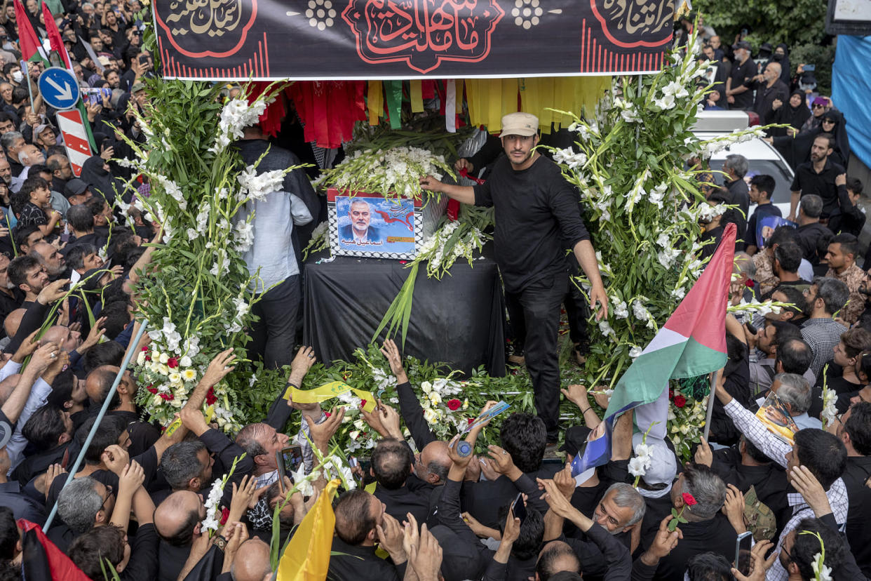 Image: Funeral Procession Held For Hamas Leader Ismail Haniyeh In Tehran (Majid Saeedi / Getty Images)