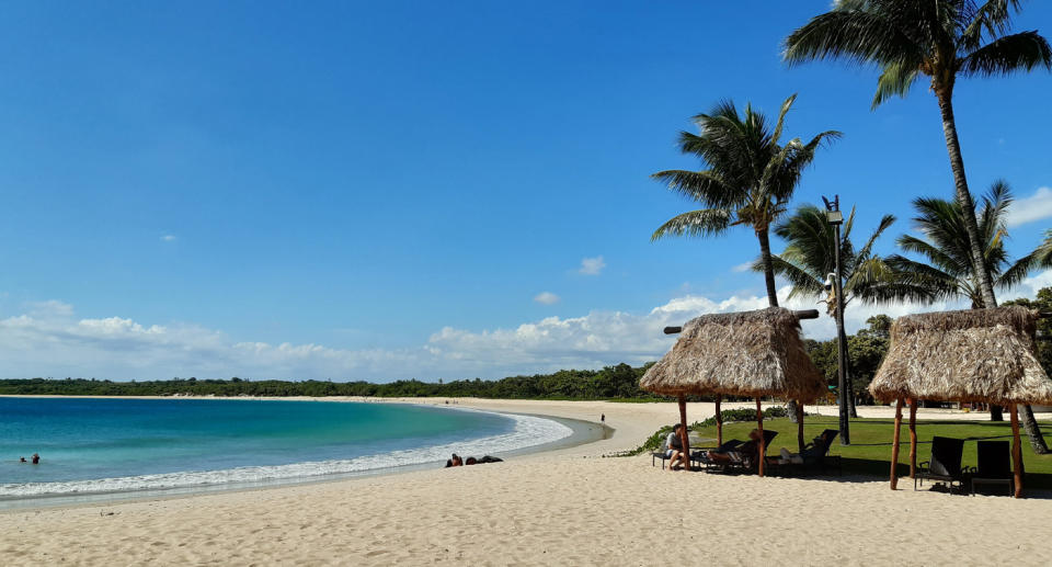 Fijian beach pictured.