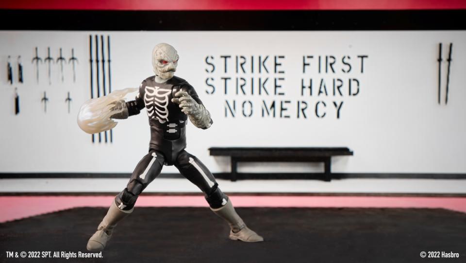 Skeleputty action figure from Cobra Kai and Mighty Morphin Power Rangers mashup