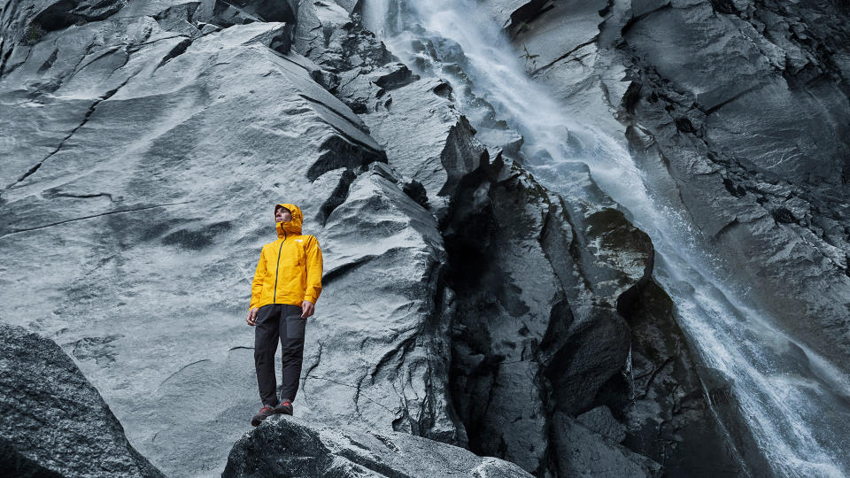 Climbers wearing The North Face FUTURELIGHT Summit Series Papsura Jackets