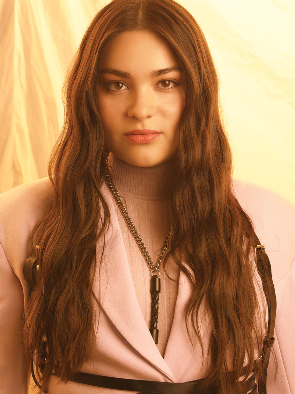 Devery Jacobs was photographed April 29 at PMC Studios in Los Angeles.