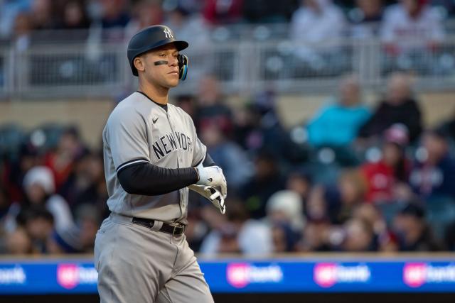 New York Yankees right fielder Aaron Judge, who is on the injured