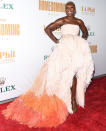 <p>Cynthia Erivo is a knockout on the red carpet at Walt Disney Concert Hall for the Los Angeles Philharmonic Homecoming Concert and Gala on Oct. 9.</p>