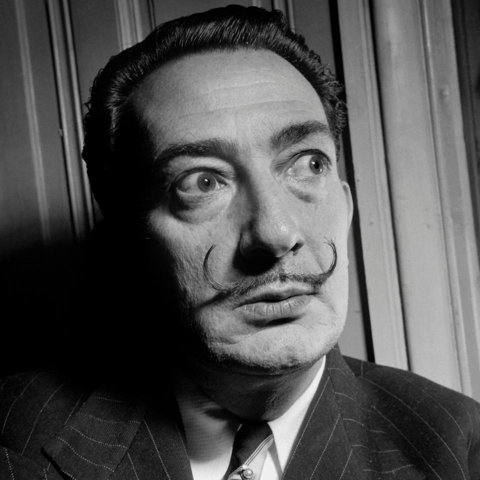 Salvador Dalí’s moustache was an iconic trademark of his appearance - Credit: AFP/Getty