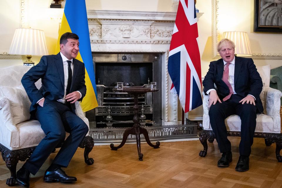 Boris Johnson Receives The President of Ukraine