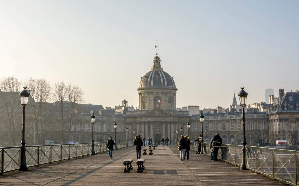 View of Academie Francaise building and Pont des Arts. Paris - Photographer's Choice