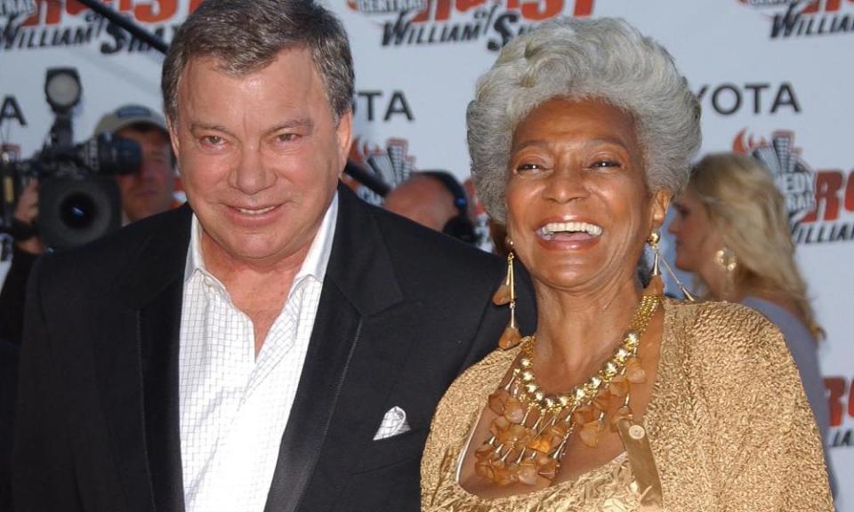 Nichelle Nichols and William Shatner in Los Angeles in 2006.