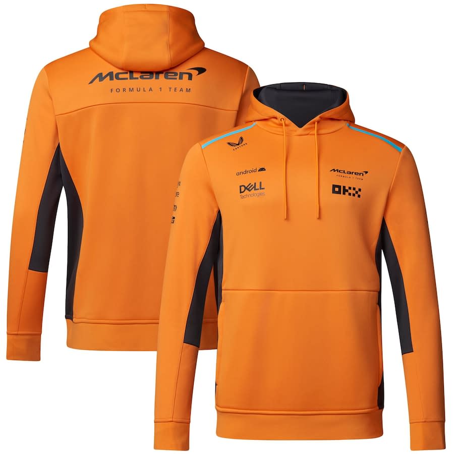 <p><a href="https://go.redirectingat.com?id=74968X1596630&url=https%3A%2F%2Ff1store4.formula1.com%2Fen%2Fmclaren-f1-team%2Fsweatshirts%2Fmclaren-2023-team-hooded-sweat-unisex%2Ft-21310828%2Bd-64556798%2Bf-0169564352%2Bz-9-1982800996&sref=https%3A%2F%2Fwww.menshealth.com%2Ftechnology-gear%2Fg45822146%2Flando-norris-essential-gear%2F" rel="nofollow noopener" target="_blank" data-ylk="slk:Shop Now;elm:context_link;itc:0;sec:content-canvas" class="link rapid-noclick-resp">Shop Now</a></p><p>McLaren 2023 Team Hooded Sweat Unisex</p><p>formula1.com</p><p>$115.00</p>