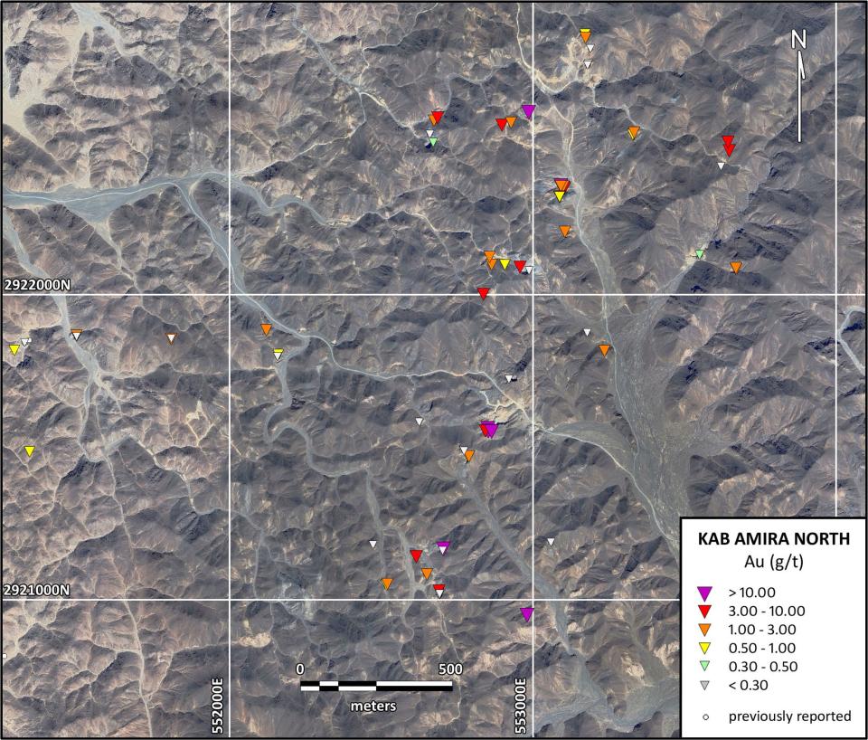 <strong>Figure B5: </strong>Kab Amira prospect - sampling location plan