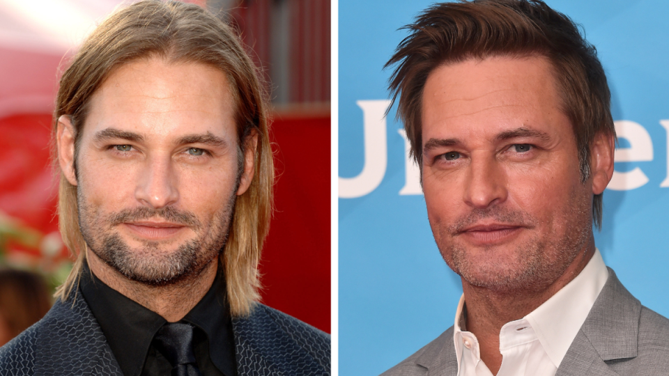 Josh Holloway from the Lost cast, Left: 2005; Right: 2018