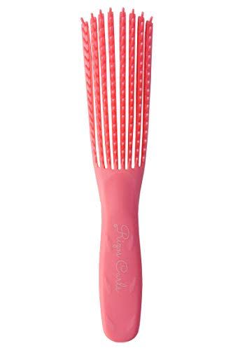 7) Pink Detangling Flexi Brush for Curly Hair