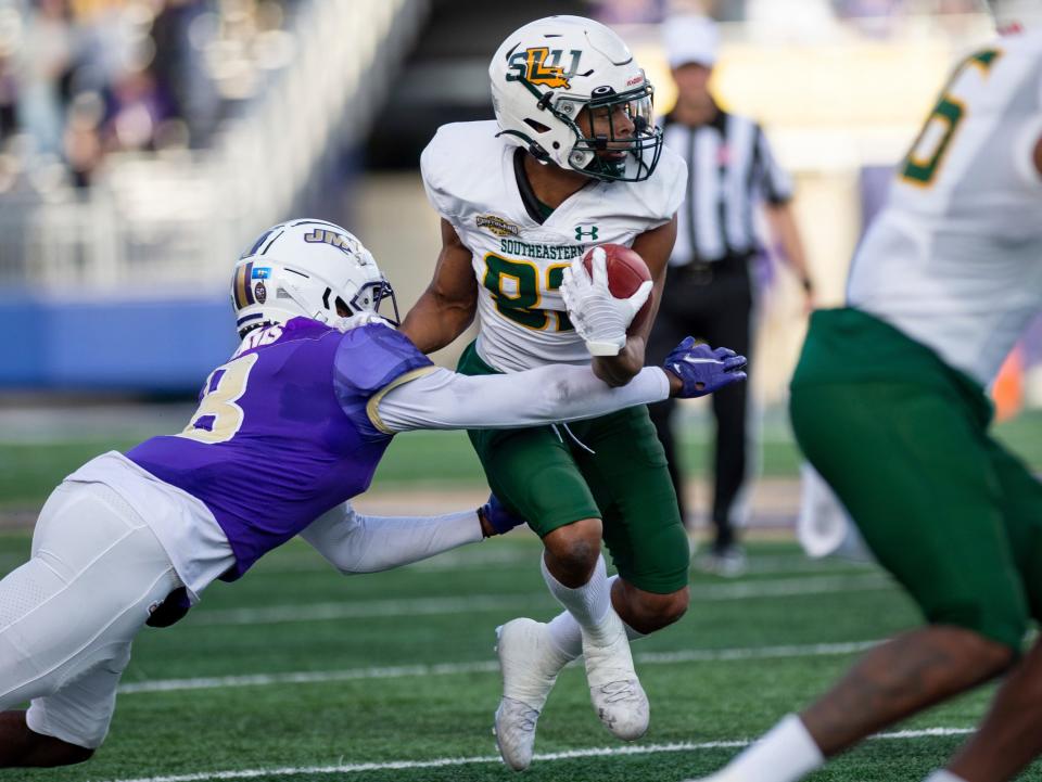 Southeastern Louisiana wide receiver Gage Larvadain