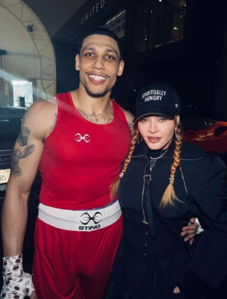 Madonna with boyfriend Josh Popper, 29 (Instagram)