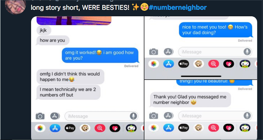 Si chiama “Number neighbor”, ossia vicino di numero