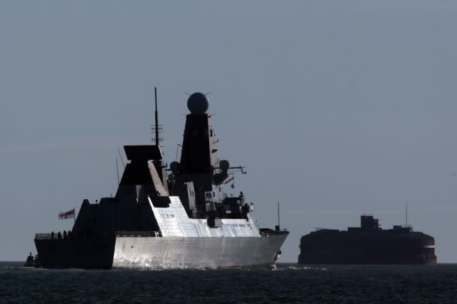 The Royal Navy Destroyer HMS Daring Sets Sail On Its Maiden Deployment
