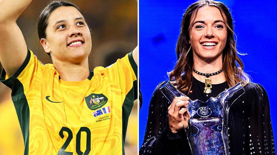 Sam Kerr and Aitana Bonmati.